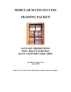 modular mates success training packet!