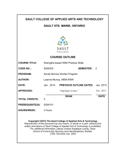 Strengths Based SSW Practice Skills W14