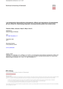 Low temperature lignocellulose pretreatment: effects