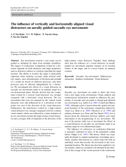 The influence of vertically and horizontally aligned