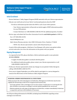 OneSource Safety Support Program &mdash; Healthcare