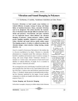 Vibration and Sound Damping in Polymers