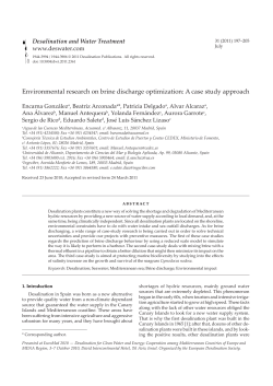 Environmental research on brine discharge optimization: A case