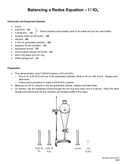 Balancing a Redox Equation &ndash; I / IO3