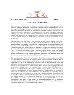 Spring/Summer 2007 - The American Friends of Attingham