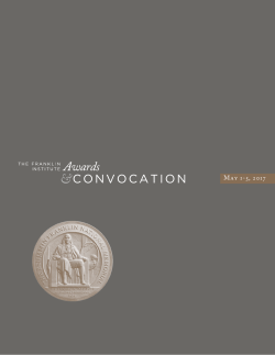 May 1-5, 2017 - The Franklin Institute