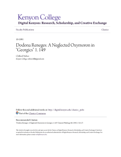 Dodona Reneges: A Neglected Oxymoron in