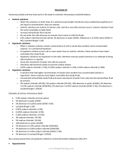 Electrolyte SS - Simple Nursing