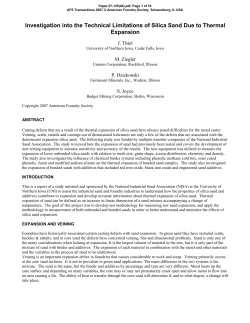 Investigation into the Technical Limitations of Silica Sand Due to