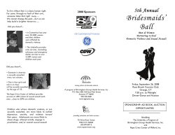 Bridesmaids` Ball - Rape Crisis Center of Milford, CT