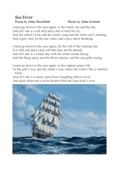 Sea Fever - Gladstone Blogs