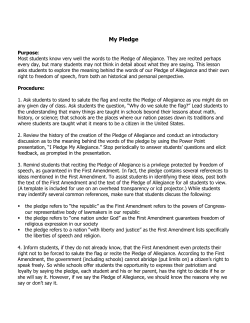 My Pledge - FOI Oklahoma