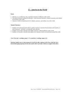 America in the World