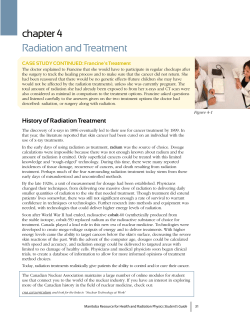 chapter 4 Radiation and Treatment