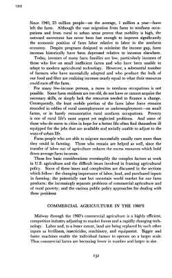 Commercial agriculture in the 1960s