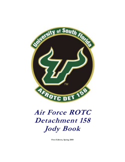 Det 158 Jody Book for FT - University of South Florida