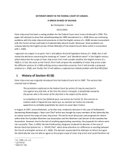 I. History of Section 43 (8)