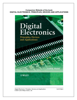 Companion Website of the book DIGITAL ELECTRONICS