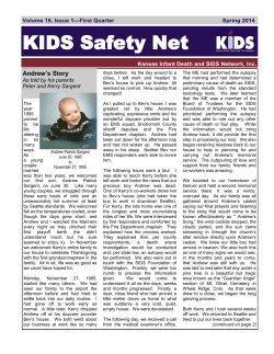 Spring - Kansas Infant Death and SIDS Network