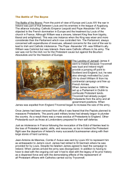 The Battle of the Boyne: From the point of view of Europe and Louis