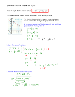 Distance between a Point and a Line
