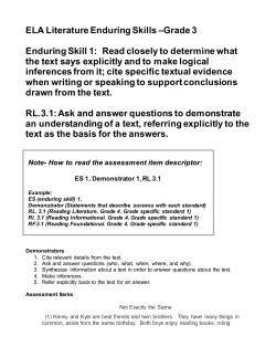 Grade 3 ELA Enduring Skills Assessment final