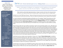 FAME 3.4 Script Mozart and Gainsborough