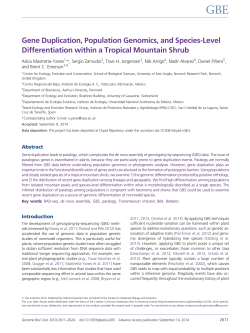 Gene Duplication, Population Genomics, and Species
