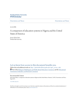 A comparison of education systems in Nigeria and the