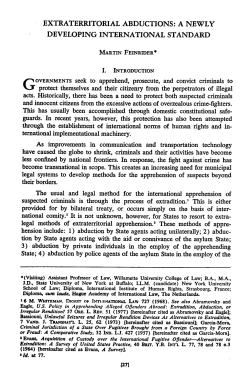 Extraterritorial Abductions