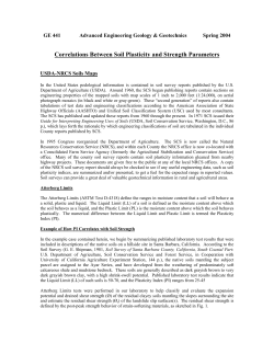 Soil Plasticity and Expansion Potential