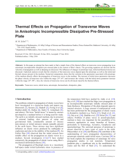 Thermal Effects on Propagation of Transverse Waves in Anisotropic