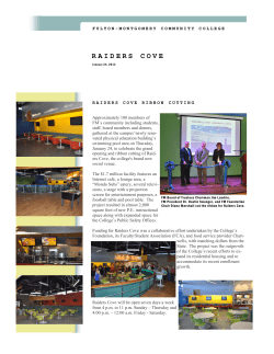 RAIDERS COVE - Fulton-Montgomery Community College