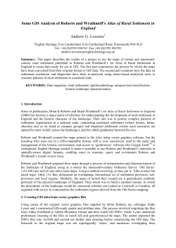 Some GIS Analysis of Roberts and Wrathmell`s Atlas of Rural
