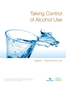 Taking Control of Alcohol Use