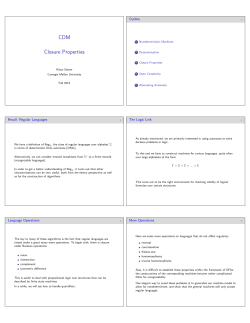 CDM Closure Properties