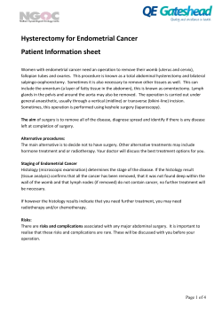 IL236v3 Hysterectomy for Endometrial Cancer