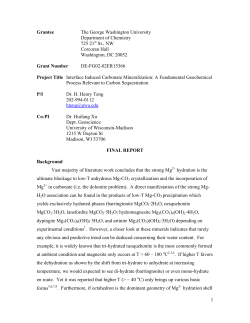 Interface Induced Carbonate Mineralization