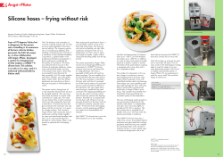 Silicone hoses &ndash; frying without risk