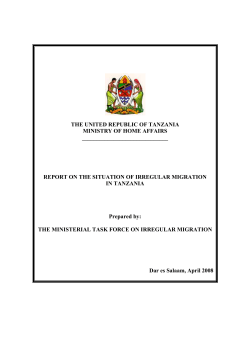TASK FORCE REPORT 26 April 08