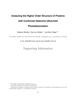 Analyzing the Higher Order Structure of Proteins with Conformer