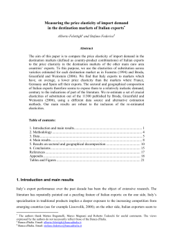 Measuring the price elasticity of import demand in the destination