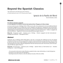 Beyond the Spanish Classics - Brunel University Research Archive