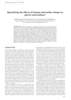 Quantifying the effects of climate and surface change on