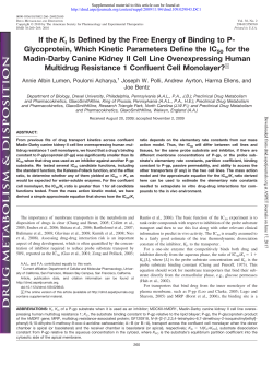 If the KI Is Defined by the Free Energy of Binding to P