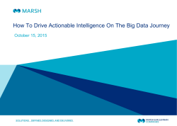How To Drive Actionable Intelligence On The Big