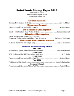 2014 - St. Louis Stamp Expo