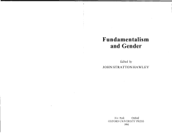 Fundamentalism and Gender
