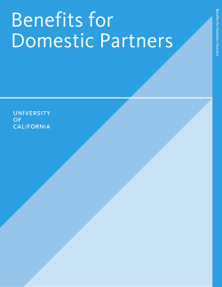 Benefits for Domestic Partners