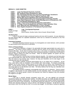 CASE vignettes - World Psychiatric Association